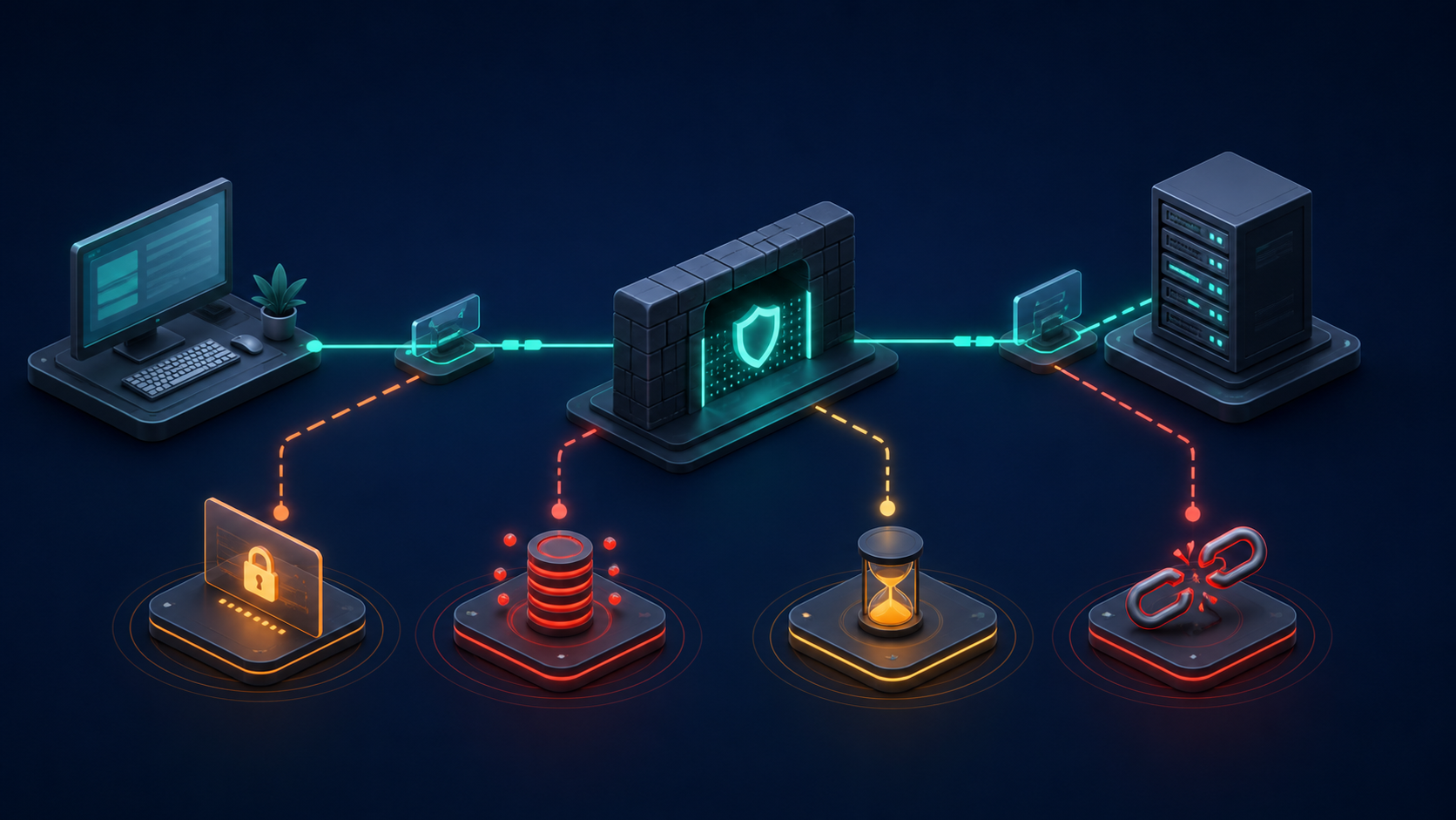 Layered proxy error troubleshooting diagram