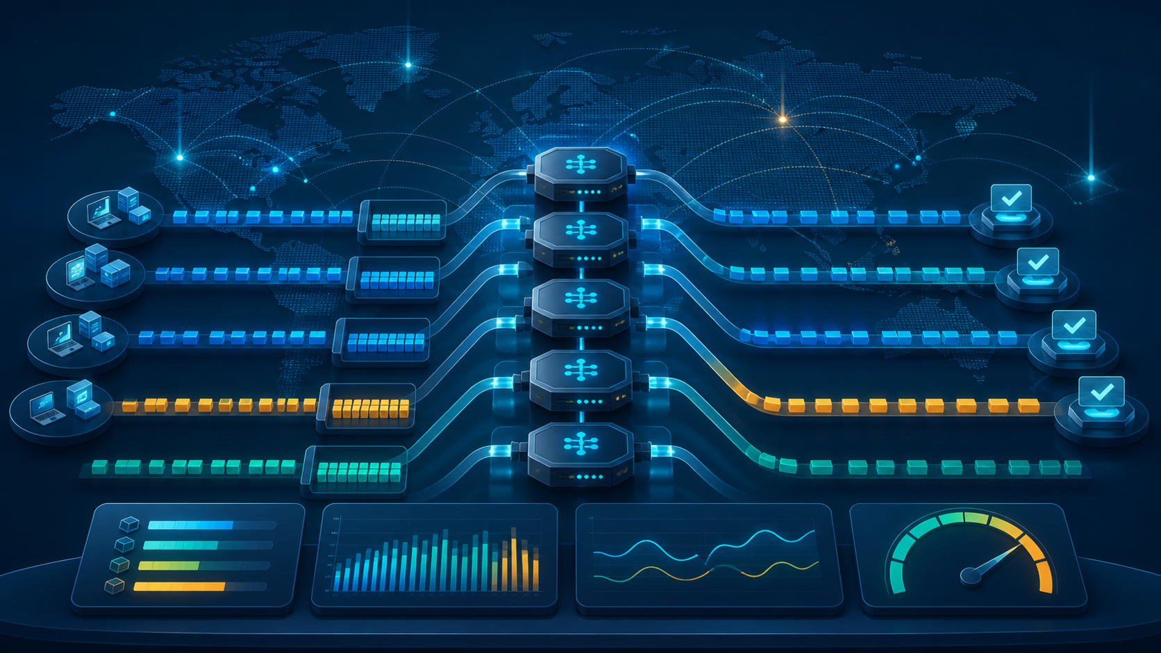 Proxy concurrency capacity planning across global request lanes