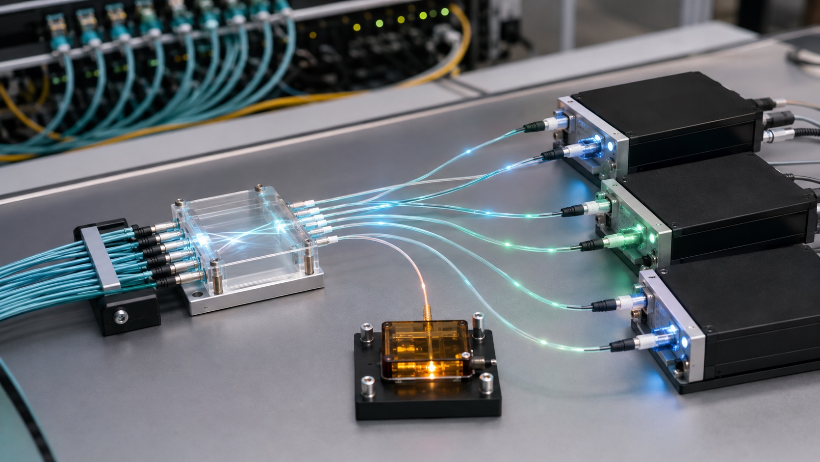 A telecommunications lab independently measures several internet proxy routes and isolates one exception