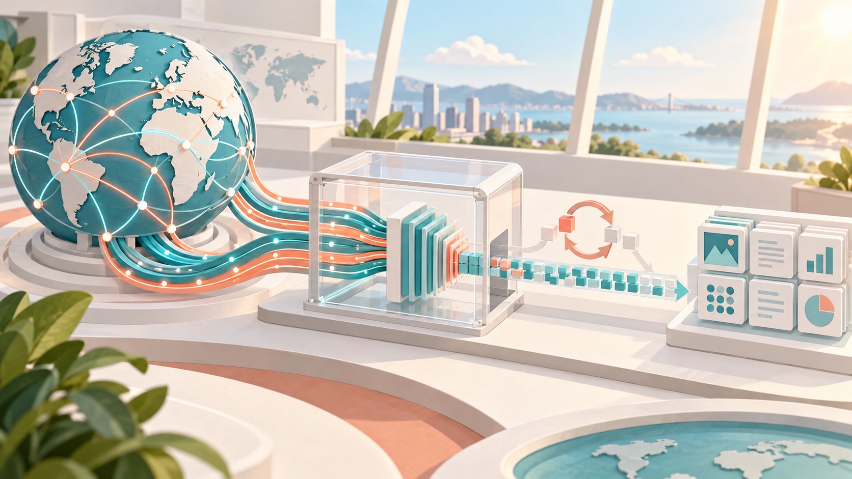 A bright global internet observatory meters compressed network traffic into verified data results