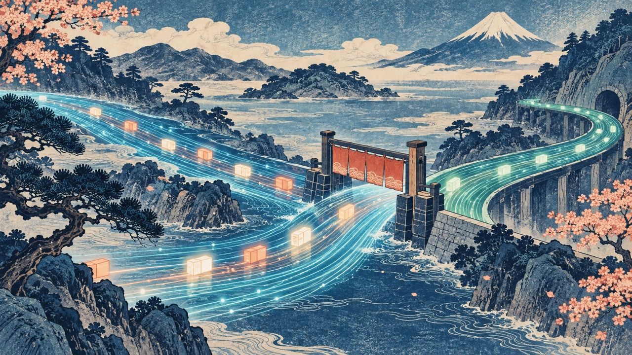 Woodblock-style Internet routes shift packets from a draining HTTP/2 connection to a fresh path